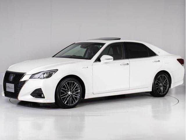 クラウンハイブリッド アスリートＳ　Ｊ－フロンティアリミテッド　後期型（禁煙車）（黒本革シート）（サンルーフ）（オプション１８インチＡＷ）（セーフティセンス）衝突軽減ブレーキ　踏み間違い防止　レーダークルーズ　車線逸脱抑制ＬＤＡ　専用インテリア＆エクステリア（16枚目）
