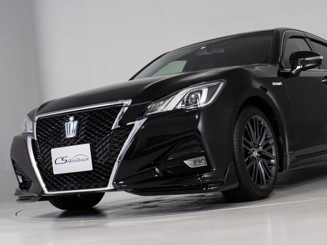 クラウンハイブリッド アスリートＳ　後期型（サンルーフ）（黒本革シート）（オプション１８インチアルミ）（フルエアロ）シート＆ステアリングヒーター　Ｂｌｕｅｔｏｏｔｈ対応　レギュラーガソリン仕様　ＳＤマルチナビ　カラーバックカメラ（18枚目）