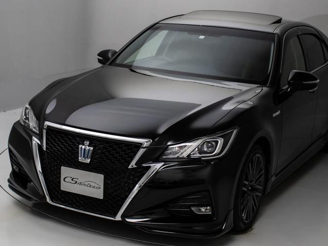 クラウンハイブリッド アスリートＳ　後期型（サンルーフ）（黒本革シート）（オプション１８インチアルミ）（フルエアロ）シート＆ステアリングヒーター　Ｂｌｕｅｔｏｏｔｈ対応　レギュラーガソリン仕様　ＳＤマルチナビ　カラーバックカメラ（25枚目）