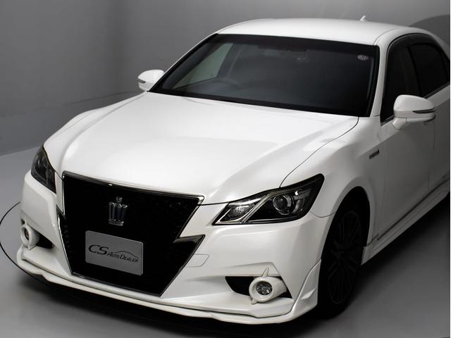 クラウンハイブリッド アスリートＳ　（黒本革シート）（スパッタリング１８インチアルミ）（フルエアロ）（ＴＲＤ）（新品タイヤ）（社外マフラー）レギュラーガソリン仕様　Ｂｌｕｅｔｏｏｔｈ対応　ＨＤＤマルチナビ　シート＆ステアリングヒーター（21枚目）