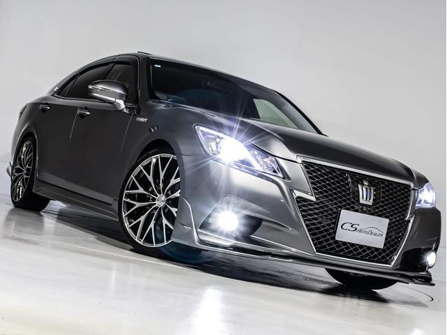 クラウンハイブリッド アスリートＳ　「プレシャスメタルカスタム」（禁煙車）（サンルーフ）（プレミアムサウンド）（パノラミックビューモニター（黒本革シート）（衝突軽減ブレーキ）（踏み間違い防止機能）（車高調）（２０インチアルミ）　ＨＤＤ（5枚目）