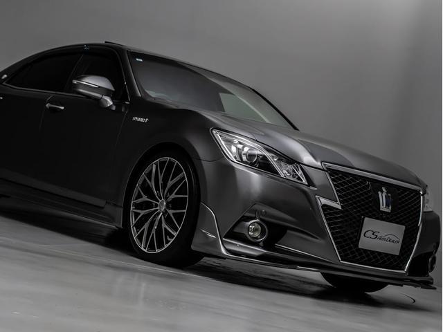 クラウンハイブリッド アスリートＳ　「プレシャスメタルカスタム」（禁煙車）（サンルーフ）（プレミアムサウンド）（パノラミックビューモニター（黒本革シート）（衝突軽減ブレーキ）（踏み間違い防止機能）（車高調）（２０インチアルミ）　ＨＤＤ（27枚目）