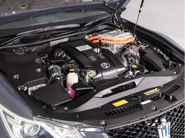 クラウンハイブリッド アスリートＧ　「ＢＭＷドラバイトグレーカスタム」（禁煙車）（オプション１８インチアルミ）（新品タイヤ）（黒本革シート）（フルエアロ）（クリアランスソナー）Ｂｌｕｅｔｏｏｔｈ対応　レギュラーガソリン仕様　バックカメラ（25枚目）