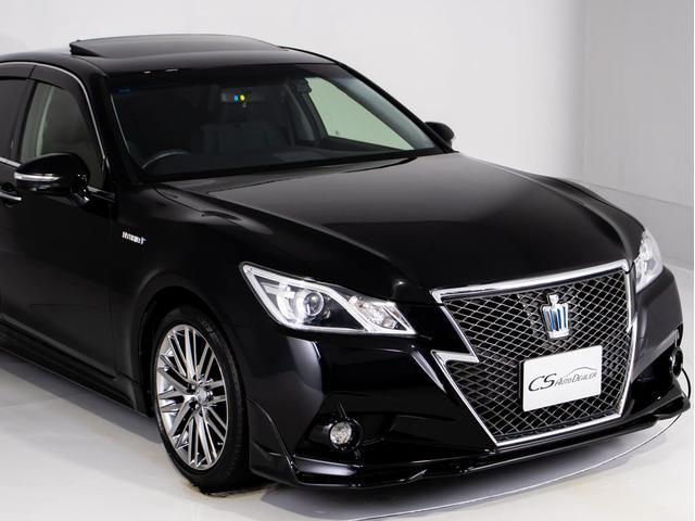 クラウンハイブリッド アスリートＳ　（禁煙車）（黒本革シート）（オプション１８インチアルミ）（フルエアロ）Ｂｌｕｅｔｏｏｔｈ対応　レギュラーガソリン仕様　ＨＤＤマルチナビ　スパッタリングアルミ　シート＆ステアリングヒーター　バックカメラ（6枚目）
