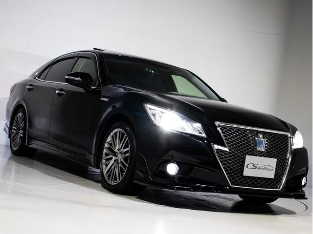 クラウンハイブリッド アスリートＳ　（禁煙車）（黒本革シート）（オプション１８インチアルミ）（フルエアロ）Ｂｌｕｅｔｏｏｔｈ対応　レギュラーガソリン仕様　ＨＤＤマルチナビ　スパッタリングアルミ　シート＆ステアリングヒーター　バックカメラ（17枚目）