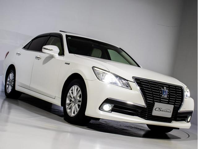 クラウンハイブリッド ロイヤルサルーン　（禁煙車）（ワンオーナー）（サンルーフ）（ベージュ本革シート）Ｂｌｕｅｔｏｏｔｈ対応　レギュラーガソリン仕様　ＨＤＤマルチ　カラーバックカメラ　ＨＩＤヘッドライト　ＬＥＤフォグランプ　シートヒーター（16枚目）