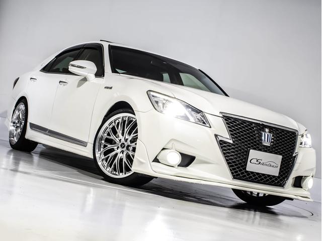 クラウンハイブリッド アスリートＳ　（サンルーフ）（黒本革シート）（新品２０インチアルミ）（新品タイヤ）（フルエアロ）Ｂｌｕｅｔｏｏｔｈ対応　レギュラーガソリン仕様　ＨＤＤマルチナビ　バックカメラ　シートヒーター　ステアリングヒーター（17枚目）