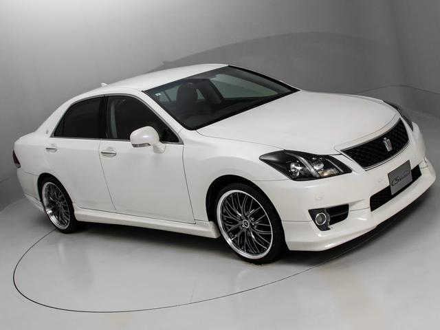 クラウン ２．５アスリート　アニバーサリーエディション　後期型（禁煙車）（特別仕様車）（専用黒本革シート）（新品２０インチアルミ）（新品タイヤ）（フルエアロ）（クリアランスソナー）専用インテリア＆エクステリア　Ｂｌｕｅｔｏｏｔｈ対応　レギュラーガソリン仕様（21枚目）