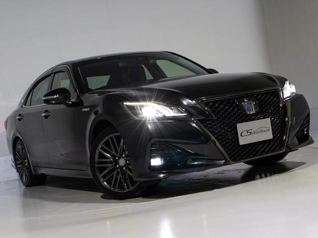 クラウンハイブリッド アスリートＳ　Ｊ－フロンティアリミテッド　後期型（禁煙車）（特別仕様車）（オプション１８インチアルミ）（トヨタセーフティセンス）衝突軽減ブレーキ　踏み間違い防止機能　車線逸脱抑制ＬＤＡ　レーダークルーズ　専用インテリア＆エクステリア（17枚目）