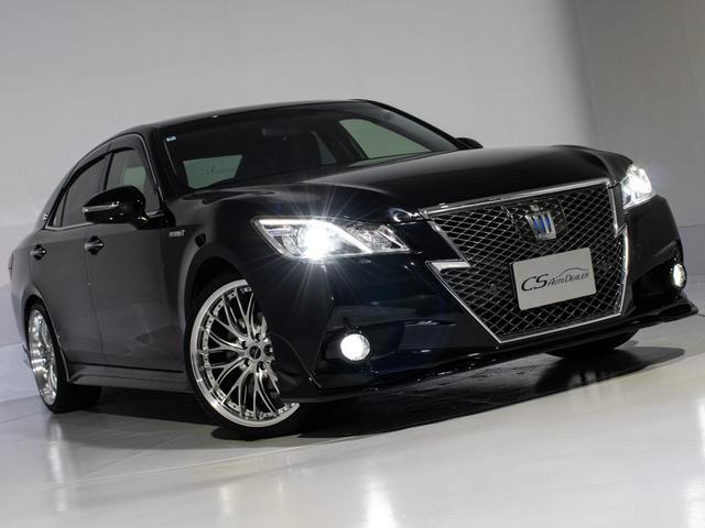 クラウンハイブリッド アスリートＳ　（禁煙車）（黒本革シート）（新品２０インチアルミ）（新品タイヤ）（フルエアロ）（衝突軽減ブレーキ）（踏み間違い防止機能）レーダークルーズ　Ｂｌｕｅｔｏｏｔｈ対応　レギュラーガソリン仕様　点検記録簿７枚（17枚目）
