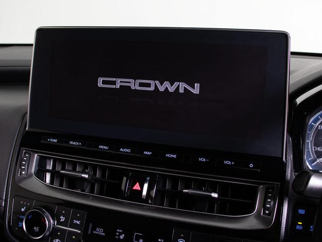 クラウンハイブリッド ＲＳアドバンス　後期型（モデリスタエアロ）（黒本革シート）（社外１９インチアルミ）（パノラミックビューモニター）（セーフティパッケージプラス）デジタルインナーミラー　車線逸脱抑制ＬＴＡ　衝突軽減ブレーキ　記録簿５枚（12枚目）