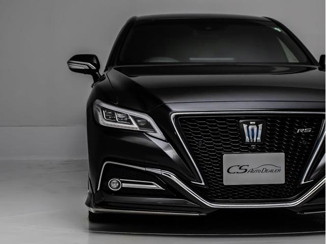 クラウンハイブリッド ＲＳアドバンス　後期型（モデリスタエアロ）（黒本革シート）（社外１９インチアルミ）（パノラミックビューモニター）（セーフティパッケージプラス）デジタルインナーミラー　車線逸脱抑制ＬＴＡ　衝突軽減ブレーキ　記録簿５枚（22枚目）