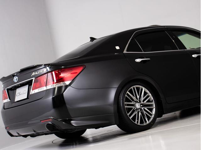 クラウンハイブリッド アスリートG (禁煙車)(サンルーフ)(黒本革シート)(オプション18インチアルミ)(TEIN車高調)(フルエアロ)ウッドコンビハンドル アダプティブハイビーム シートメモリー エアシート Bluetooth対応(18枚目)