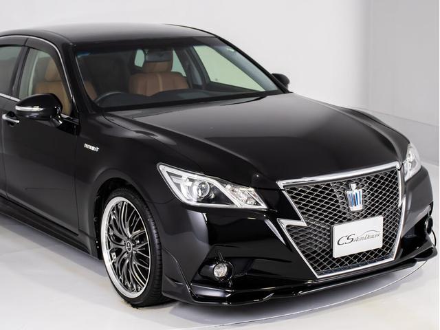 クラウンハイブリッド アスリートＳ　（特注フォーブレザーシート）（新品２０インチアルミホイール）（新品タイヤ）（フルエアロ）（点検記録簿８枚）Ｂｌｕｅｔｏｏｔｈ対応　レギュラーガソリン仕様　シート＆ステアリングヒーター　ＨＤＤマルチナビ（6枚目）