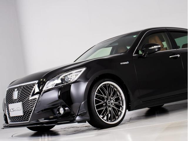 クラウンハイブリッド アスリートＳ　（特注フォーブレザーシート）（新品２０インチアルミホイール）（新品タイヤ）（フルエアロ）（点検記録簿８枚）Ｂｌｕｅｔｏｏｔｈ対応　レギュラーガソリン仕様　シート＆ステアリングヒーター　ＨＤＤマルチナビ（18枚目）