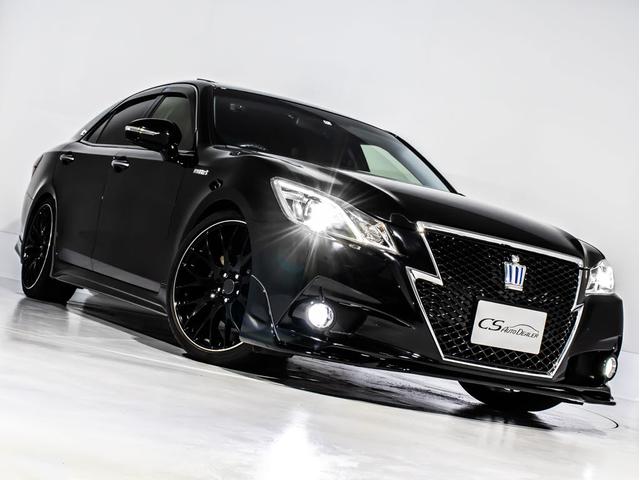 クラウンハイブリッド アスリートＳ　（サンルーフ）（黒本革シート）（ＲＡＹＳ２０インチアルミ）（フルエアロ）シート＆ステアリングヒーター　Ｂｌｕｔｏｏｔｈ対応　レギュラーガソリン仕様　ＨＤＤマルチナビ　カラーバックカメラ　パワーシート（17枚目）