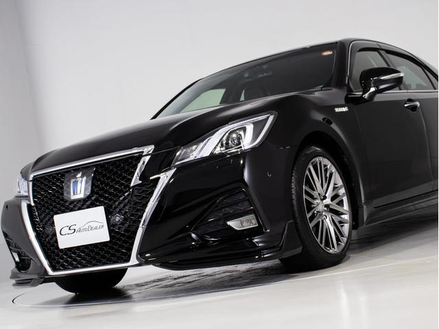 クラウンハイブリッド アスリートG 後席モニター 後期型(禁煙車)(黒本革シート)(オプション18インチアルミ)(フルエアロ)(衝突軽減ブレーキ)(踏み間違い防止機能)レーダークルーズ パーキングアシスト Bluetooth SDマルチ(22枚目)