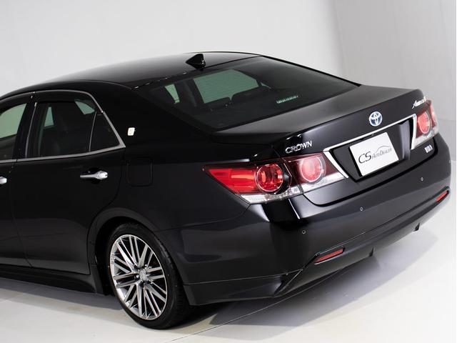 クラウンハイブリッド アスリートG 後席モニター 後期型(禁煙車)(黒本革シート)(オプション18インチアルミ)(フルエアロ)(衝突軽減ブレーキ)(踏み間違い防止機能)レーダークルーズ パーキングアシスト Bluetooth SDマルチ(24枚目)