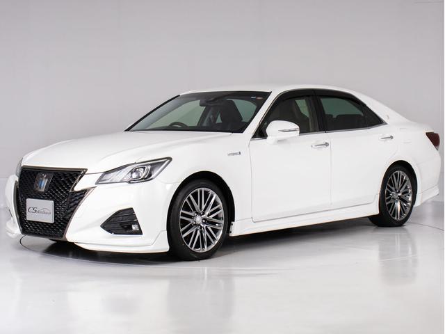 クラウンハイブリッド アスリートＳ　Ｊ－フロンティアリミテッド　後期型（特別仕様）（オプション１８インチアルミ）（フルエアロ）（セーフティセンス）（記録簿７枚）専用インテリア＆エクステリア　衝突軽減ブレーキ　踏み間違い防止機能　車線逸脱抑制ＬＤＡ　専用ハーフレザー（15枚目）