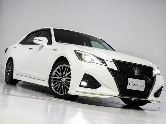 クラウンハイブリッド アスリートＳ　Ｊ－フロンティアリミテッド　後期型（特別仕様）（オプション１８インチアルミ）（フルエアロ）（セーフティセンス）（記録簿７枚）専用インテリア＆エクステリア　衝突軽減ブレーキ　踏み間違い防止機能　車線逸脱抑制ＬＤＡ　専用ハーフレザー（17枚目）