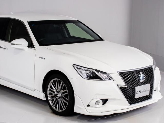 クラウンハイブリッド アスリートＳ　（禁煙車）（黒本革シート）（フルエアロ）（オプション１８インチアルミ）エアシート　シートヒーター　Ｂｌｕｔｏｏｔｈ対応　レギュラーガソリン仕様　ステアリングヒーター　ＨＤＤマルチ　カラーバックカメラ（5枚目）
