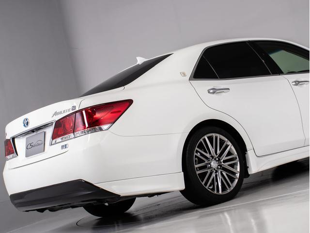 クラウンハイブリッド アスリートＳ　（禁煙車）（黒本革シート）（フルエアロ）（オプション１８インチアルミ）エアシート　シートヒーター　Ｂｌｕｔｏｏｔｈ対応　レギュラーガソリン仕様　ステアリングヒーター　ＨＤＤマルチ　カラーバックカメラ（18枚目）