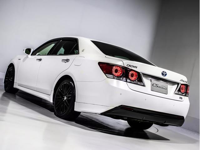 クラウンハイブリッド アスリートＳ　Ｊ－フロンティア　後期型（禁煙車）（純正１８インチアルミ）（専用ハーフレザー）（セーフティセンス）衝突軽減ブレーキ　踏み間違い防止機能　車線逸脱抑制ＬＤＡ　レーダークルーズ　オートマチックハイビーム　専用内外装（16枚目）