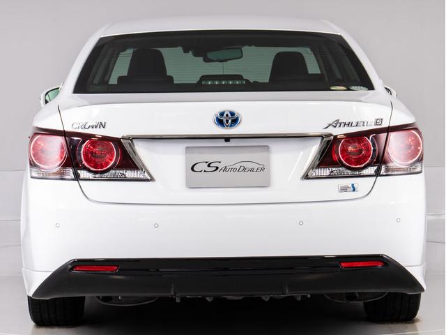 クラウンハイブリッド アスリートS J-フロンティアリミテッド 後期型(特別仕様車)(オプション18インチアルミ)(フルエアロ)(トヨタセーフティセンス)(点検記録簿6枚)衝突軽減ブレーキ 踏み間違い防止機能 車線逸脱抑制LDA レーダークルーズ 専用内外装(15枚目)