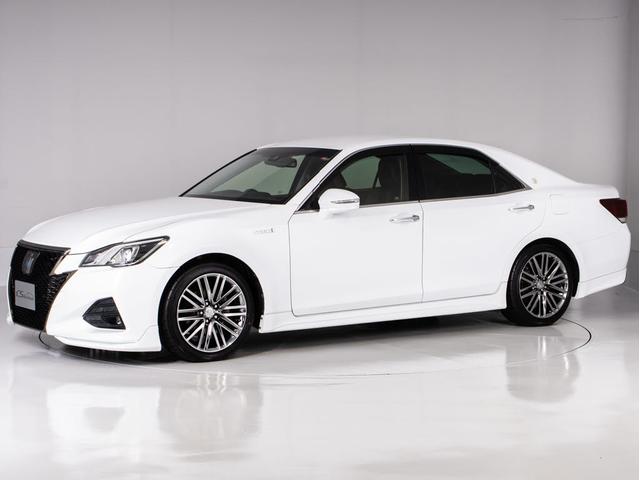 クラウンハイブリッド アスリートS J-フロンティアリミテッド 後期型(特別仕様車)(オプション18インチアルミ)(フルエアロ)(トヨタセーフティセンス)(点検記録簿6枚)衝突軽減ブレーキ 踏み間違い防止機能 車線逸脱抑制LDA レーダークルーズ 専用内外装(16枚目)