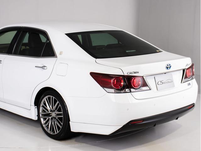 クラウンハイブリッド アスリートS J-フロンティアリミテッド 後期型(特別仕様車)(オプション18インチアルミ)(フルエアロ)(トヨタセーフティセンス)(点検記録簿6枚)衝突軽減ブレーキ 踏み間違い防止機能 車線逸脱抑制LDA レーダークルーズ 専用内外装(22枚目)