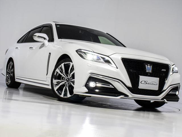 クラウンハイブリッド ＲＳアドバンス　後期型（サンルーフ）（リヤコンフォートＰＫＧ）（モデリスタ１９インチＡＷ）（黒本革シート）（フルエアロ）（パノラミックビューモニター）セーフティセンス　シーケンシャルウィンカー　デジタルインナーミラー（7枚目）