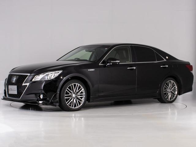 クラウンハイブリッド アスリートG (禁煙車)(黒本革シート)(オプション18インチアルミ)(フルエアロ)(衝突軽減ブレーキ)(踏み間違い防止機能)レーダークルーズ アダプティブハイビーム シートメモリー Bluetooth対応(14枚目)