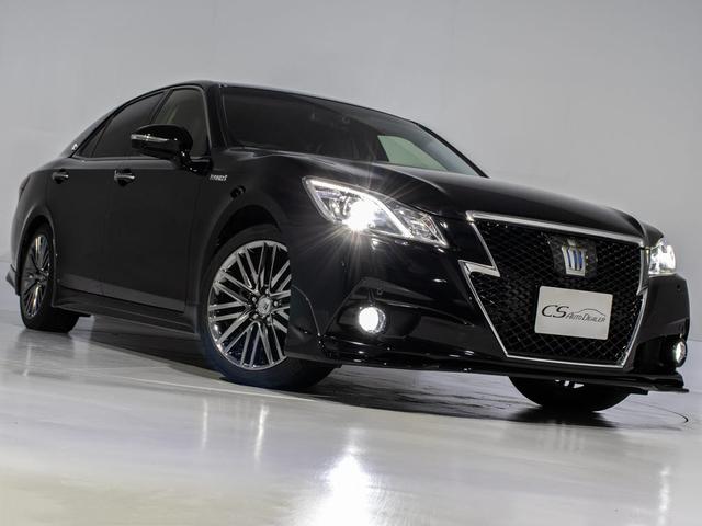 クラウンハイブリッド アスリートG (禁煙車)(黒本革シート)(オプション18インチアルミ)(フルエアロ)(衝突軽減ブレーキ)(踏み間違い防止機能)レーダークルーズ アダプティブハイビーム シートメモリー Bluetooth対応(17枚目)