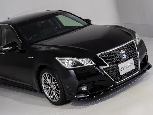 クラウンハイブリッド アスリートG (ワンオーナー)(黒本革シート)(オプション18インチアルミ)(フルエアロ)アダプティブハイビーム Bluetooth対応 レギュラーガソリン仕様 エアシート&シートヒーター シートメモリー HDD(5枚目)