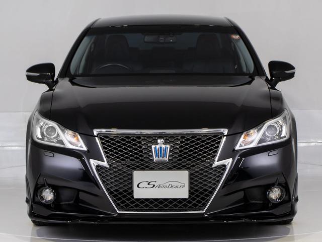 クラウンハイブリッド アスリートG (ワンオーナー)(黒本革シート)(オプション18インチアルミ)(フルエアロ)アダプティブハイビーム Bluetooth対応 レギュラーガソリン仕様 エアシート&シートヒーター シートメモリー HDD(10枚目)