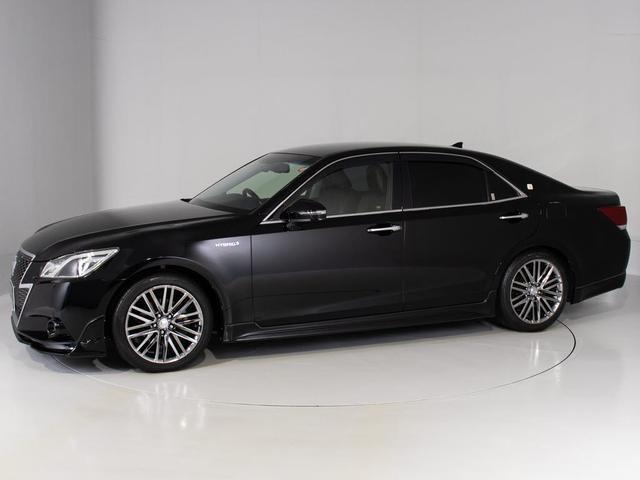 クラウンハイブリッド アスリートG (ワンオーナー)(黒本革シート)(オプション18インチアルミ)(フルエアロ)アダプティブハイビーム Bluetooth対応 レギュラーガソリン仕様 エアシート&シートヒーター シートメモリー HDD(12枚目)