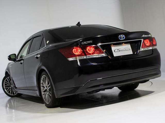 クラウンハイブリッド アスリートG (ワンオーナー)(黒本革シート)(オプション18インチアルミ)(フルエアロ)アダプティブハイビーム Bluetooth対応 レギュラーガソリン仕様 エアシート&シートヒーター シートメモリー HDD(16枚目)