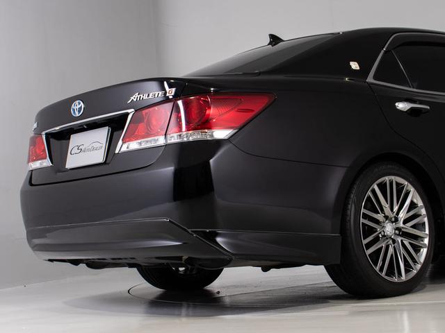 クラウンハイブリッド アスリートG (ワンオーナー)(黒本革シート)(オプション18インチアルミ)(フルエアロ)アダプティブハイビーム Bluetooth対応 レギュラーガソリン仕様 エアシート&シートヒーター シートメモリー HDD(18枚目)