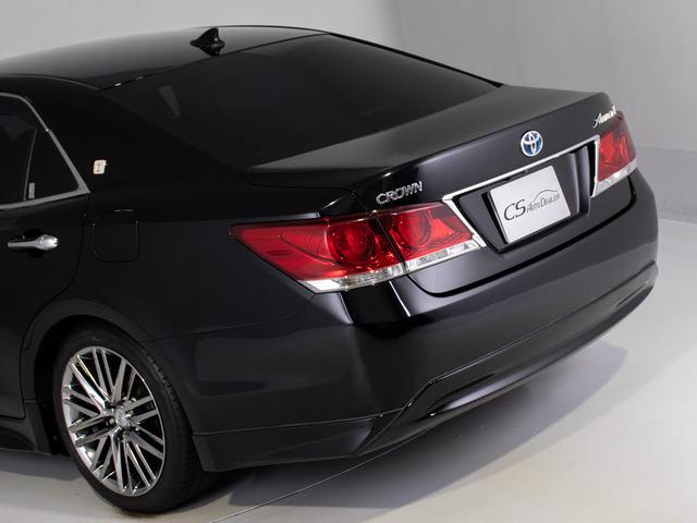 クラウンハイブリッド アスリートG (ワンオーナー)(黒本革シート)(オプション18インチアルミ)(フルエアロ)アダプティブハイビーム Bluetooth対応 レギュラーガソリン仕様 エアシート&シートヒーター シートメモリー HDD(19枚目)