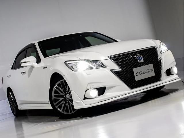 クラウンハイブリッド アスリートＧ　（禁煙車）（プレミアムサウンド）（黒本革シート）（オプション１８インチアルミ）（フルエアロ）（パノラミックビュー）（衝突軽減ブレーキ）（踏み間違い防止機能）レーダークルーズ　アダプティブハイビーム（20枚目）
