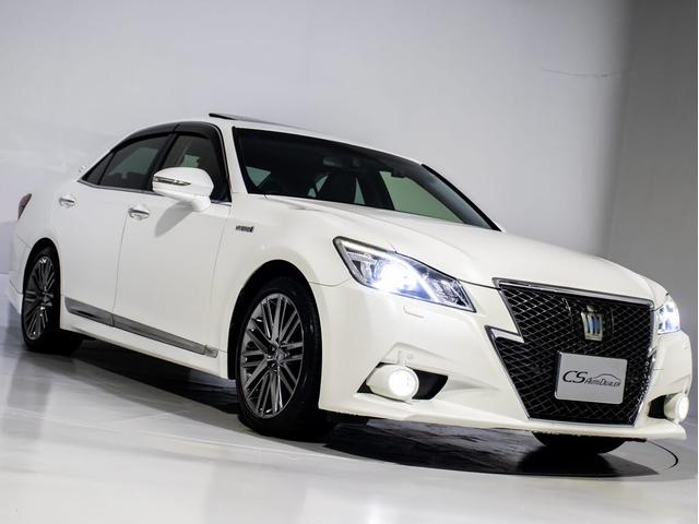 クラウンハイブリッド アスリートＧ　（サンルーフ）（禁煙）（黒革）（ＯＰ１８ＡＷ）衝突軽減／踏み間違い防止機能アドバンストパッケージ／アダプティブハイビーム／プリクラッシュ／クリアランスソナー／レギュラーガソリン仕様／黒本革シート（17枚目）