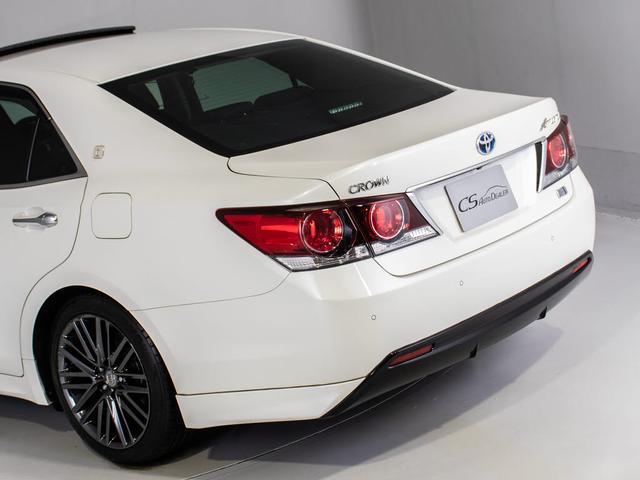 クラウンハイブリッド アスリートＳ　後期型（禁煙車）（サンルーフ）（黒本革シート）（オプション１８インチＡＷ）（トヨタセーフティセンス）衝突軽減ブレーキ　踏み間違い防止機能　レーダークルーズ　オートマチックハイビーム　車線逸脱抑制ＬＤＡ（21枚目）