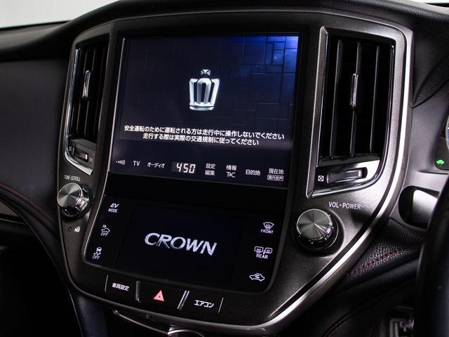 クラウンハイブリッド アスリートＳ　後期型（禁煙車）（サンルーフ）（黒本革シート）（オプション１８インチＡＷ）（トヨタセーフティセンス）衝突軽減ブレーキ　踏み間違い防止機能　レーダークルーズ　オートマチックハイビーム　車線逸脱抑制ＬＤＡ（35枚目）