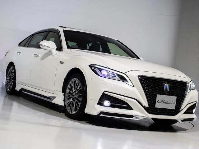 クラウンハイブリッド G-エグゼクティブ (禁煙車)(モデリスタエアロ)(サンルーフ)(黒本革シート)(パノラミックビューモニター)デジタルインナーミラー セーフティPKG+ 衝突軽減 踏み間違い防止 車線逸脱抑制LTA パーキングアシスト(7枚目)