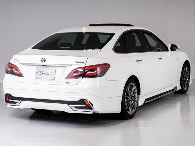 クラウンハイブリッド G-エグゼクティブ (禁煙車)(モデリスタエアロ)(サンルーフ)(黒本革シート)(パノラミックビューモニター)デジタルインナーミラー セーフティPKG+ 衝突軽減 踏み間違い防止 車線逸脱抑制LTA パーキングアシスト(8枚目)