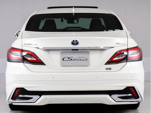 クラウンハイブリッド G-エグゼクティブ (禁煙車)(モデリスタエアロ)(サンルーフ)(黒本革シート)(パノラミックビューモニター)デジタルインナーミラー セーフティPKG+ 衝突軽減 踏み間違い防止 車線逸脱抑制LTA パーキングアシスト(20枚目)