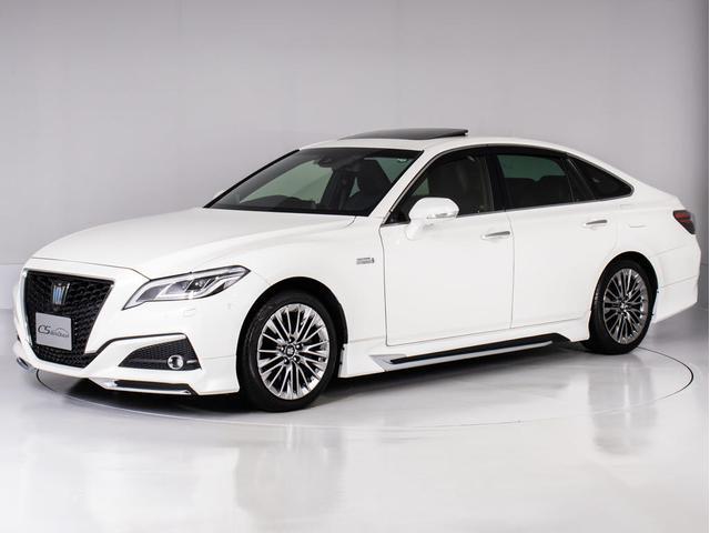 クラウンハイブリッド G-エグゼクティブ (禁煙車)(モデリスタエアロ)(サンルーフ)(黒本革シート)(パノラミックビューモニター)デジタルインナーミラー セーフティPKG+ 衝突軽減 踏み間違い防止 車線逸脱抑制LTA パーキングアシスト(21枚目)