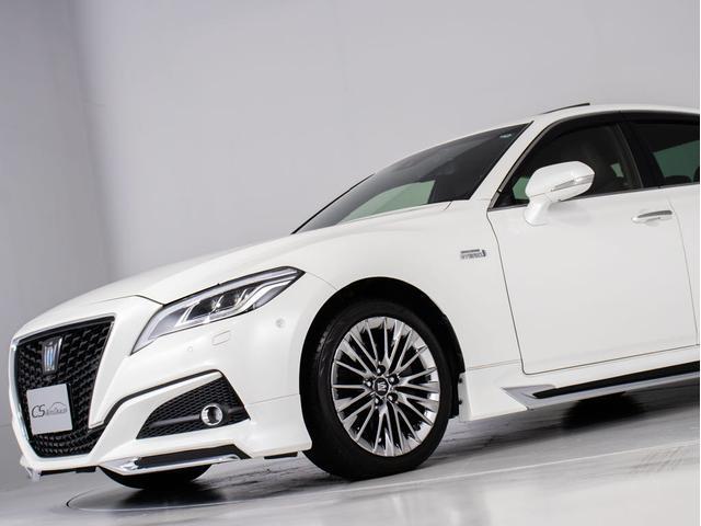 クラウンハイブリッド G-エグゼクティブ (禁煙車)(モデリスタエアロ)(サンルーフ)(黒本革シート)(パノラミックビューモニター)デジタルインナーミラー セーフティPKG+ 衝突軽減 踏み間違い防止 車線逸脱抑制LTA パーキングアシスト(23枚目)