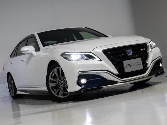 クラウンハイブリッド ＲＳアドバンス　禁煙／法人ワンオーナー／黒革／ＴＲＤエアロ／ＨＵＤ／パノラミックビューモニター／デジタルインナーミラー／セーフティセンス／プリクラッシュセーフティー／レーダークルーズ／レーントレーシングアシスト（5枚目）