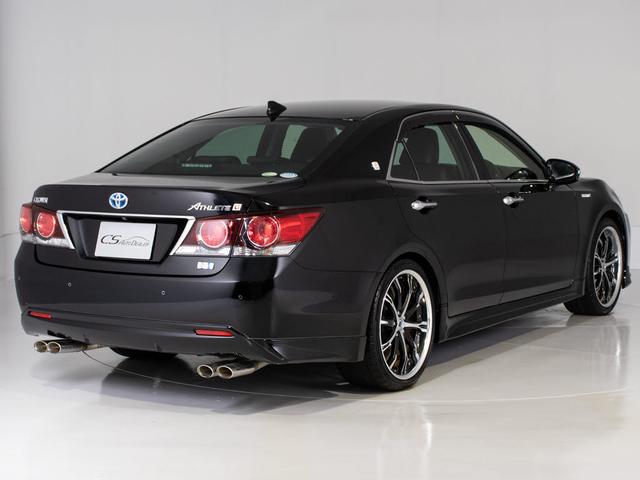 クラウンハイブリッド アスリートG 後期型(禁煙車)(黒本革シート)(パノラミックビューモニター)(20インチアルミ)(フルエアロ)(衝突軽減ブレーキ)(踏み間違い防止機能)レーダークルーズ アダプティブハイビーム Bluetooth(19枚目)